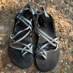 Chaco Women's Hiking Walking Sandal Turquoise, Size 10 Vibram Soles Outdoor